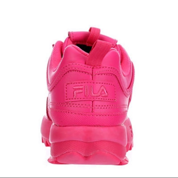 BRAND NEW FILA DISRUPTOR II PREMIUM BRIGHT PINK - Picture 4 of 10